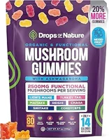 Drops Of Nature Ashwagandha & Lion's Mane Gummies Image