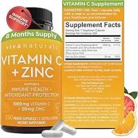 Viva Naturals Vitamin C & Zinc Image
