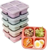 BE OVER QUALITY 4 Compartment Meal Prep Containers Image