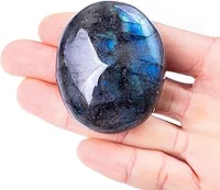 UU UNIHOM Labradorite Palm Stone Image